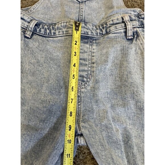 OLD NAVY Denim Acid Wash Overalls Straight Leg Workwear Y2K 90s Retro Casual 6 - Picture 8 of 12